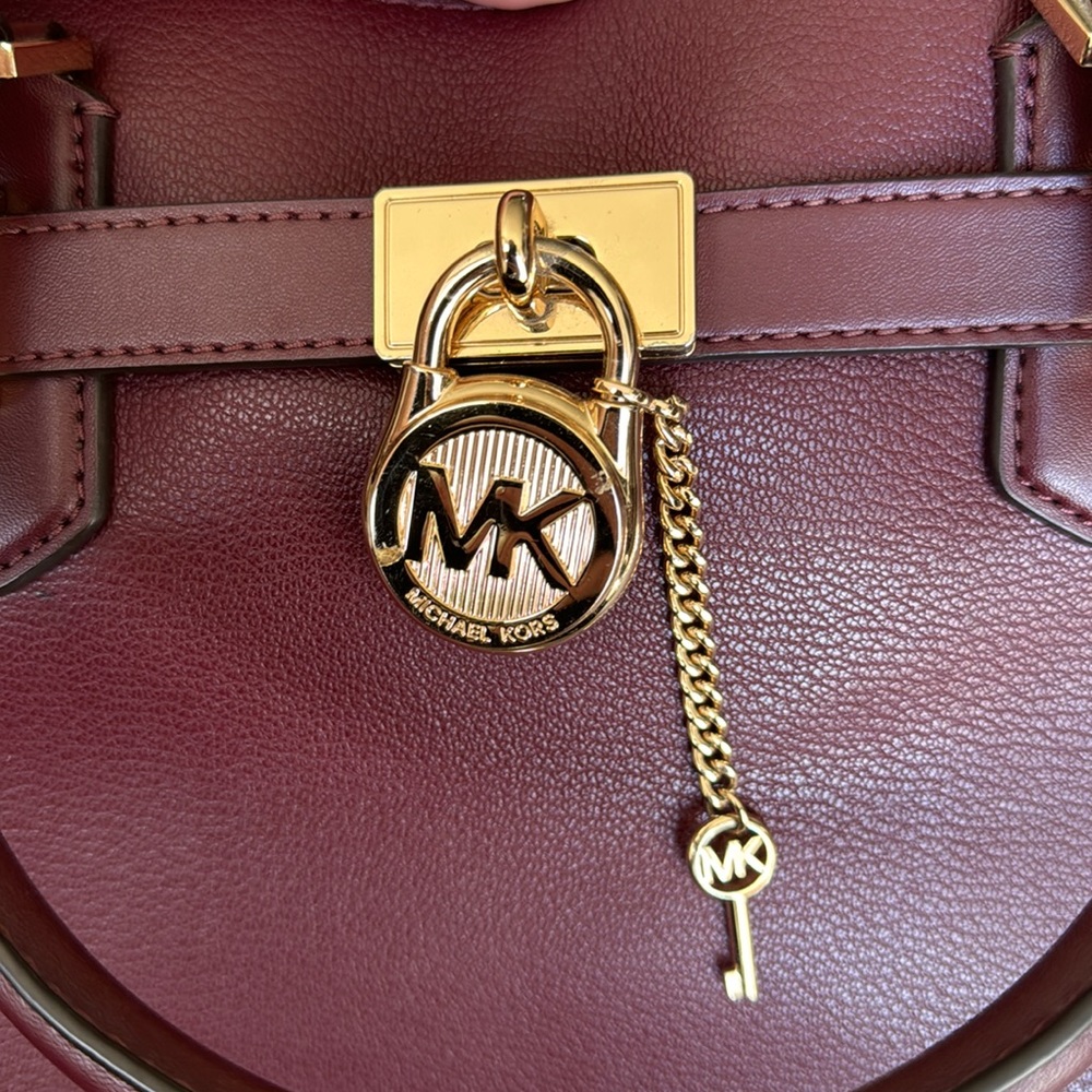 NWOT Michael Kors Hamilton Satchel Leather Crossbody